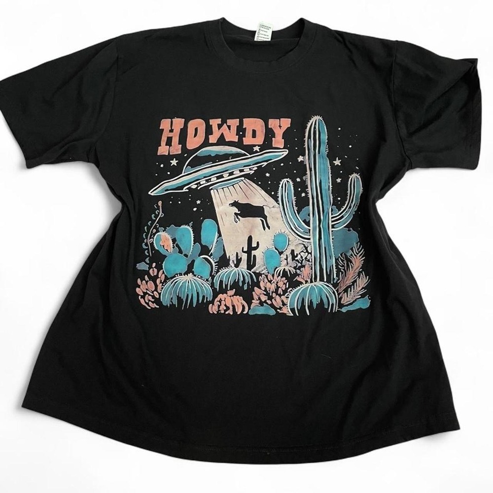 HOWDY graphic T-Shirt size L
